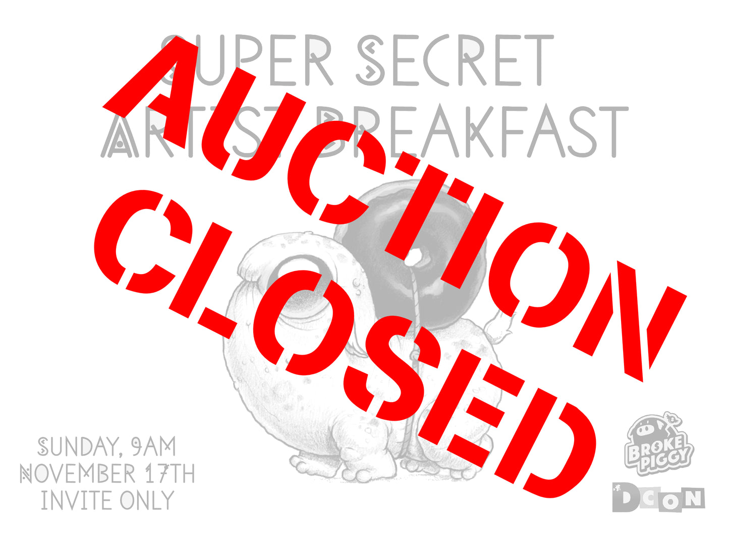 Super Secret Artist Breakfast Ticket Pair #2