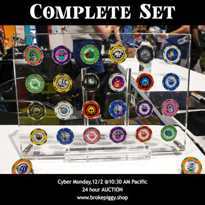 Complete Casino Chip Collection in Display Case Auction